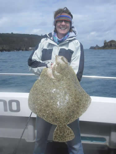 A monster turbot of 18lb 