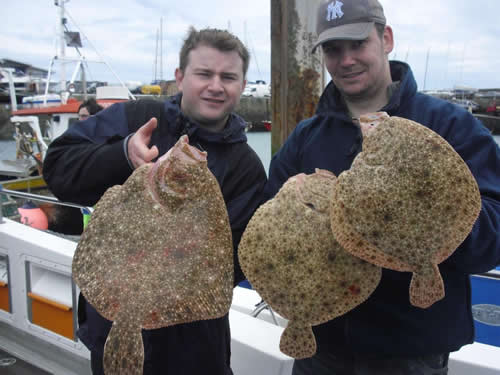 Part of a 16 turbot catch